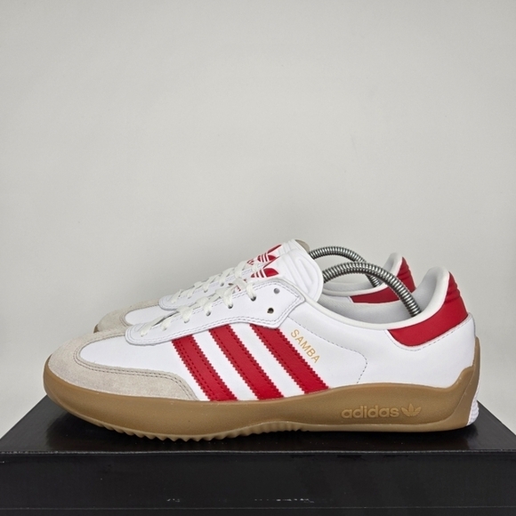 adidas Other - adidas Puig Samba 'White Better Scarlet Gum' Men's Skateboarding Shoes Size 11